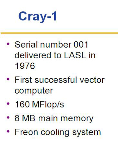 Cray_1 Features